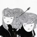 original drawing illustration- the two girls
