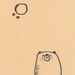 original drawing bear ink and graphite animal art