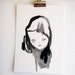 original ink drawing- it was just the glance