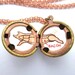 Bacon Love Locket - Hand-Painted in Oil - Pale Pink Pig with Butcher Map Markings - A Meat Eater's Dream