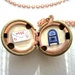 Love Letter Locket - Long-Distance Love - Hand-painted Necklace with I Miss You Message - Gift for Her