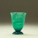 1" Scale Miniature Dollhouse Turned Clear Green Vase