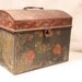 Antique Tin Tole Painted Document Box