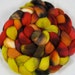 Merino Hand Painted Wool Roving - Embers