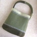 Green EMMA Handbag, Eco Friendly Upcycled Sweater Wool Purse
