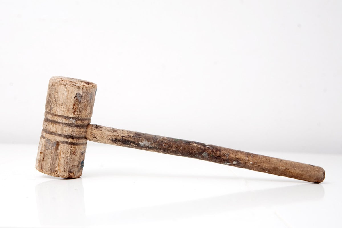 Rustic Vintage Wooden Mallet