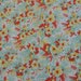 Vintage VIvid Green Orange and Yellow Floral Print Feed Sack Fabric