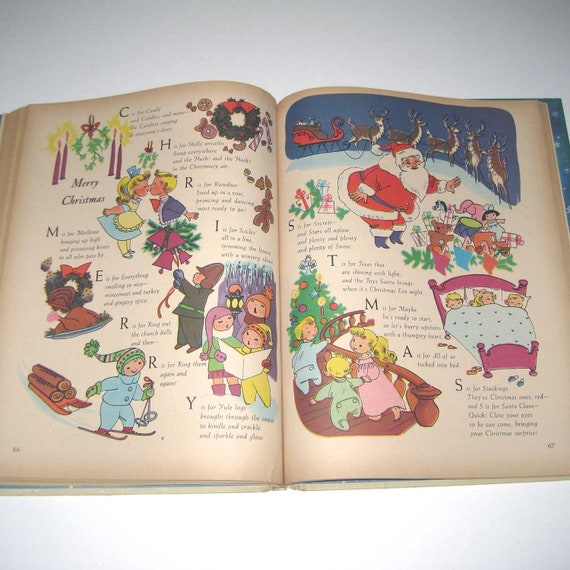 The Santa Claus Book Vintage 1950s Children's Book A Big