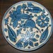 Southwestern Blue & White Plate, Terracotta, Armadillo, Tex Mex