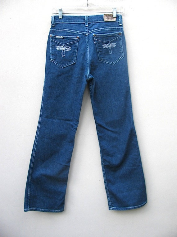 Vintage Levis Movin' On Denim Boot Cut Jeans with Stretch