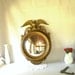 Vintage Mirror Eagle Convex Mirror Federal Style Americana Porthole Mirror Bullseye Copper Finish