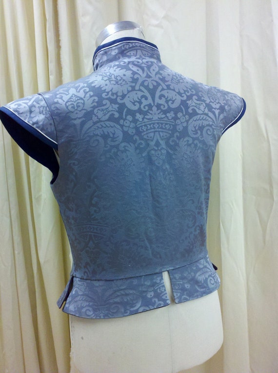 Light Blue Renaissance Men's Brocade Doublet for faire or