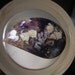 Tiffany Stone Cabochon Purple Red and White Suspended in Chalcedony