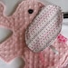 Neapolitan Pink Elephant Sensory Security Blanket Lovey