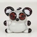 Chubby Lemur Lampwork Glass Animal Bead