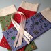 Christmas Gift Bags, Fabric Bags, Lace Trim, Gift Wrap, Medium Pouches, Product Supply Bags, Bath and Beauty Bags, Stocking Stuffers