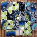 12 Blue Moroccan Style Fabric Matchboxes