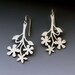 Floral Branch Sterling Silver Earrings - Chandelier Earrings