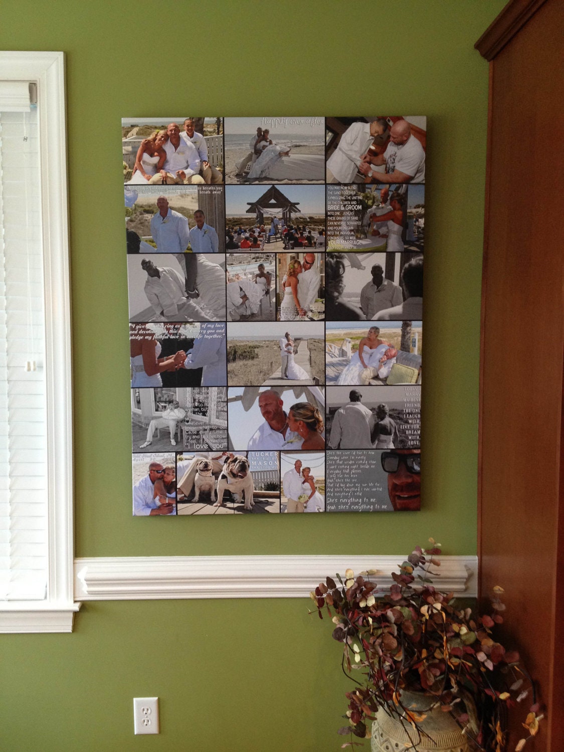 Storyboard Wedding  Photo Collage  with quotes  words