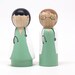 Fair Trade Wooden Toys -Two Little Doctors - Wooden dolls Birthday Cake Toppers