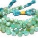 Full 8 Inches - Rare Genuine Peruvian Blue Opal Micro Faceted Onion Briolettes Size 7 to 9mm approx