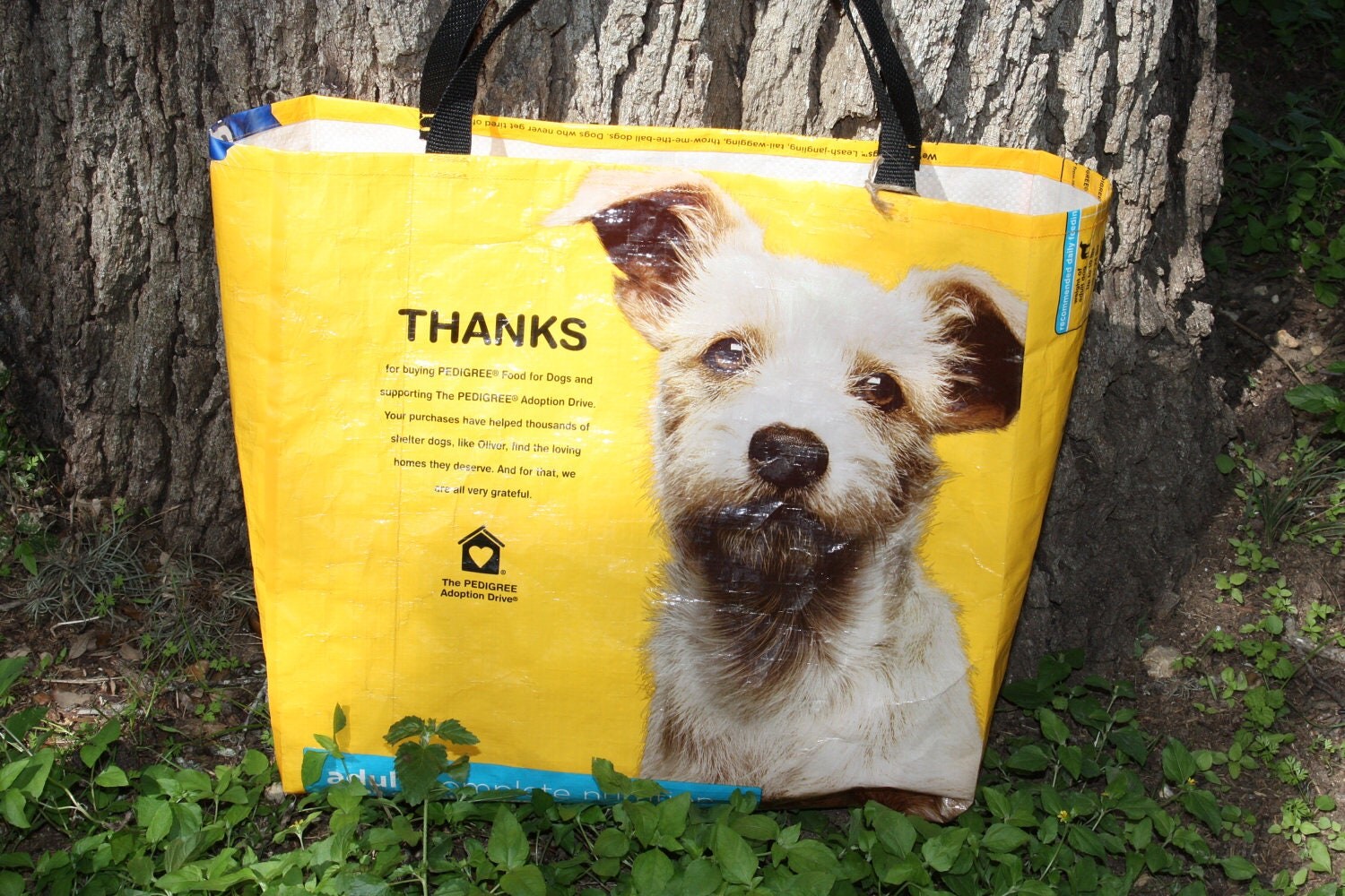 Upcycled Dog Food Bag Tote