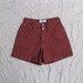 vintage c. 1990s RUST high waisted denim shorts s