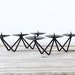 Pair of Modern Black Candle Holders