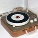 1950s RCA Portable Record Player with Warranty