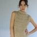 1980s Oatmeal Chunky Summer Knit Size S-M