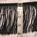 One Yard Black 4" Chainette Fringe Additional Yardage Available