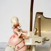 Vintage Lamp - Marie Antoinette Playing Piano - 1960s
