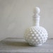 Vintage Hobnail Milkglass Perfume Bottle