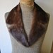 Luxurious vintage 50s pastel brown glossy large genuine mink collar. Mint condition.