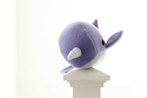 purple narwhal plush