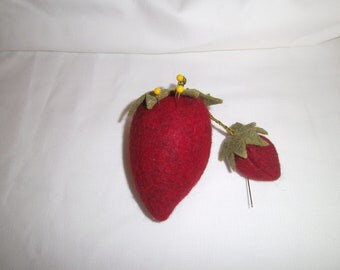 Pincushion, Strawberry, Red