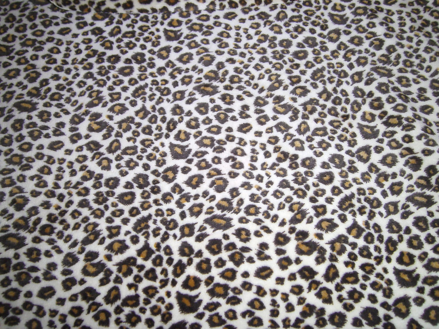 Minky Fabric Cheetah Print Brown