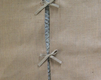 Natural Burlap Christmas Tree Skirt