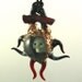 Lampwork Glass Evil Gothic Skull Focal Bead Pendant Handmade Halloween Talisman Creepy Electroformed Copper