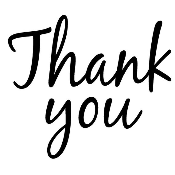 Thank you Ready to Ship Rubber Stamp Design RTS 003