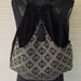 Backpack Black and Brown Geometric Boho Backpack Backpacks Hippie Backpack Black Backpacks Sling Bags Book Bags School Bags
