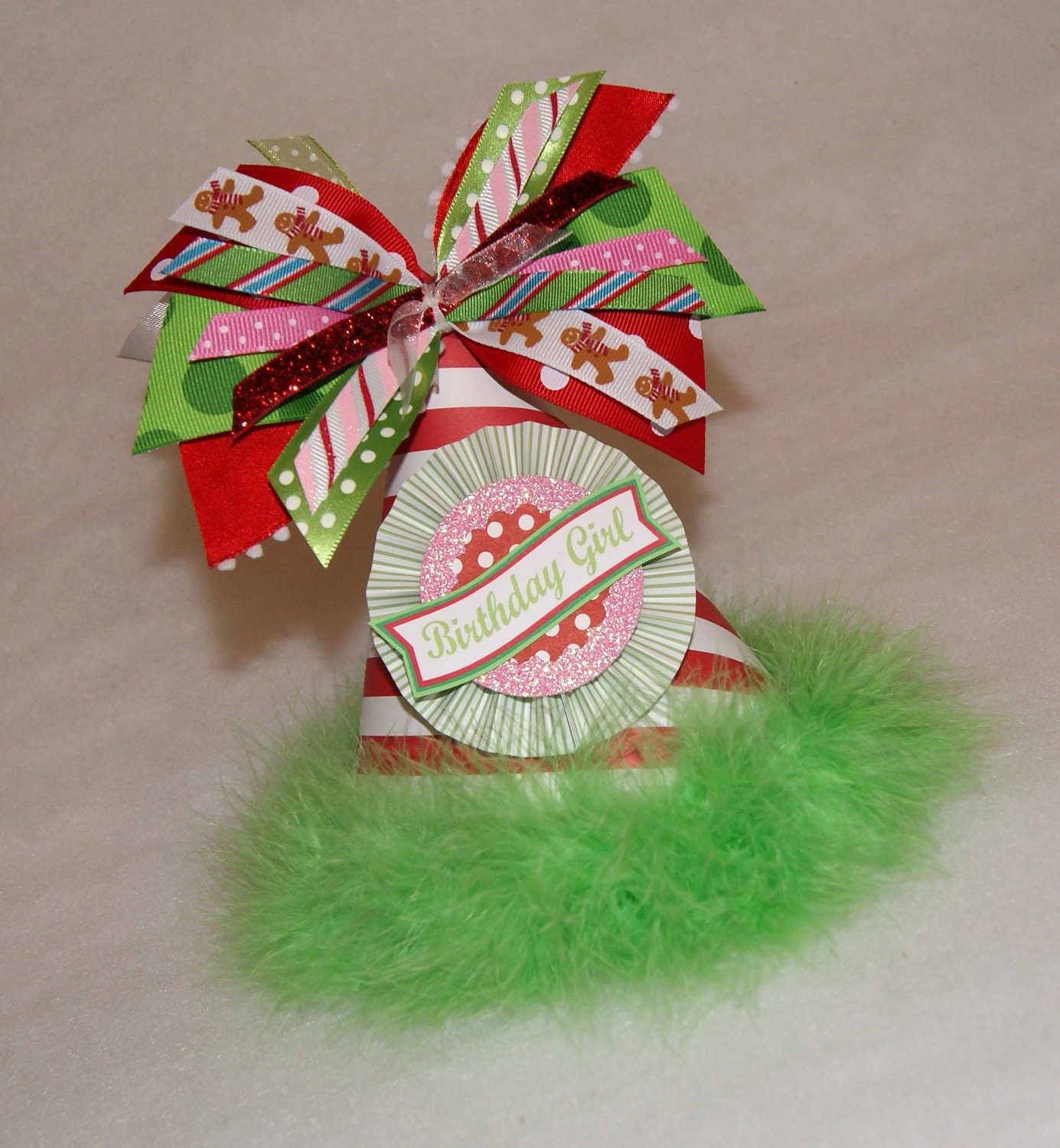 Red Pink and Green Candy Cane Christmas Holiday Party by shoplissy