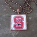 NC State - 12 glass pendants and chains