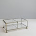 RESERVED / classic jewelry box / glass & brass
