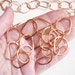 NEWEST Chain Rose Gold 5 Feet Stardust Hand Wrought Copper Bulk Chain Fancy Links