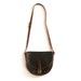 Vintage Coach Black and Brown Equestrian Saddle Bag Unique Serial