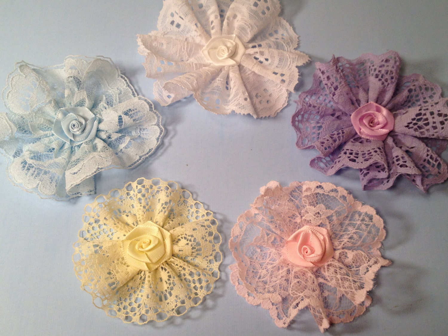 supplies handmade appliques shabby chic lace rosettes supplies handmade appliques shabby chic lace rosettes