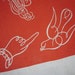Vintage Tablecloth Bird in Hand RARE & Signed