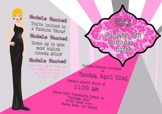 Fashion Show Party Invitations 10