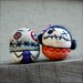 Mr and Mrs Zombie Egg WOOLIES OOAK Ready to Ship